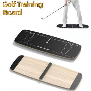 Factory Custom Golf Swing Balance Board Wood Golf Training Practice Aids Golf Putting Trainer Pressure Plate