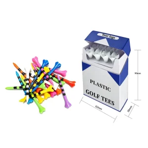 Factory Custom High Quality Durable Eco Friendly Portable Golf Tees and Custom Logo Printed Plastic Training Supplies