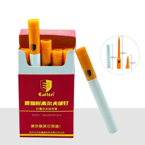 Factory Custom Logo Cigarette Golf Tee 85mm Long Plastic Golf Tees