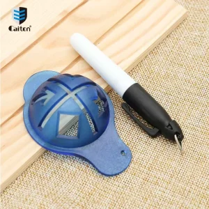 Factory Custom Logo Custom high quality caiton blue plastic golf ball straight line marker