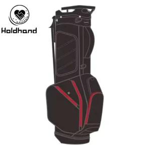 Factory Custom Logo Embroidery or Printing PU Leather Pouch Golf Stand Bag