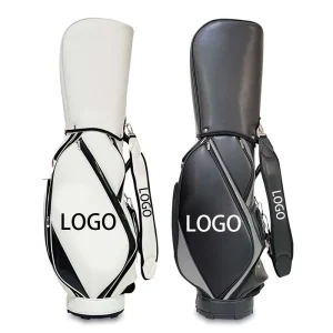 Factory Custom Logo PU Leather Golf Bag Lightweight Waterproof for Outdoor Play