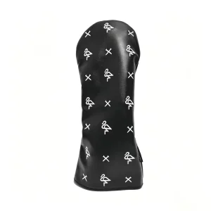 Factory Custom Logo PU Leather Magnetic Waterproof Embroidered Golf Headcover Multi-Pack Set