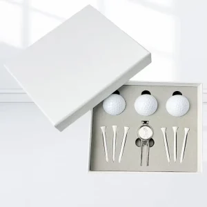 Factory Custom Luxury Golf Gift Set Personalized Golf Ball Divot Tool Tees Kit for Business Clients Golfer Gifts