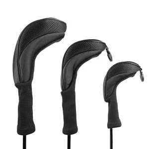 Factory Custom Polyester Golf Club Headcover Multi-Pack Set with Logo