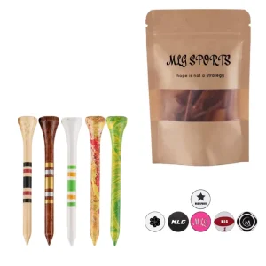 Factory Customizable Bamboo Golf Tees in Various Sizes and Golf Maker Custom Logo and Design