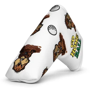 Factory Design Magnetic Closure Golf Club Head Cover Pu Leather Golf Headcover Embroidered Printing Logo Golf Blade Putter Cover