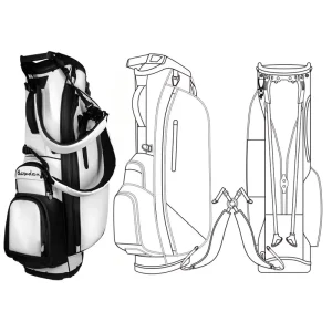 Factory Direct 14 Way Golf Stand Bags Waterproof PU Leather Golf Club Bag Accessory