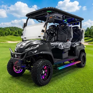 Factory Direct 4 Seater 48V 72V GCC Electric Golf Cart with Color LED Lamps Off-Road