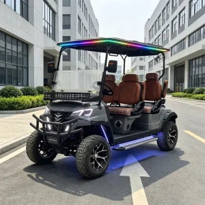 Factory Direct 4 Seater Electric Golf Cart US Market Ready DOT Certified 72V Lithium for Neighborhood Community Transport