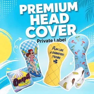 Factory Direct Customized Golf Head Cover Personalized Logo Gift Large Capacity Printed Corporate Branding Golf Headcovers