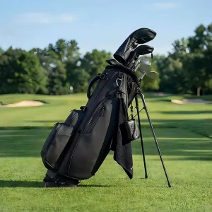 Factory Direct Golf Bag Waterproof Pu Leather Golf Stand Bag Lightweight Portable Multi Pocket Spacious Club Organizer