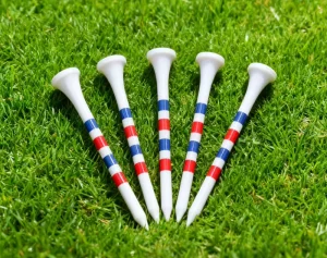 Factory Direct Golf Tees Wooden Plastic Bamboo Materials Lightweight Durable Unbreakable Customizable Golf Accessories
