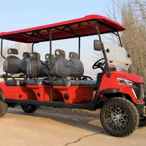 Factory Direct Independent Suspension Lifted 6 Seat Electric Golf Cart for Smooth Ride