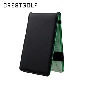 Factory Direct Premium PU Leather Golf Scorecard Holder with Pen Accept Custom Logo