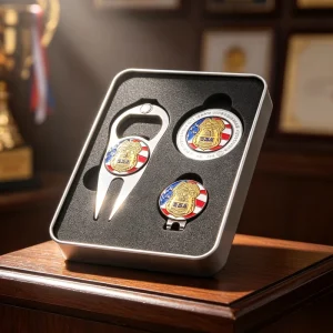 Factory Direct Price Various Design All Steel Good Quality Hat Clips Custom Logo Gift Set Box