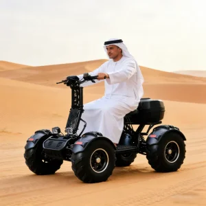 Factory Direct Sale 4 Wheel 10000w Off Road Electric Scooter Four-Wheel Drive Cart High-Speed Golf Trolley for Desert Safari