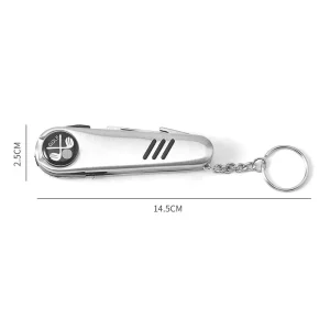 Factory Direct Sale Multi Function Golf Ball Pocket Knife with Stainless Steel Keychain Golf Tool Pocket Knife Outdoor Use