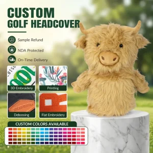 Factory Direct Shaggy Furry Golf Wood and Driver Headcover Cute Style