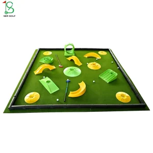 Factory Durable Practice Golf Course Obstacle Set for Golf Training Portable Indoor Outdoor Golf Green Kit