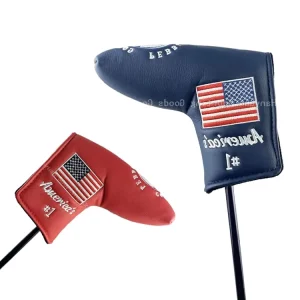 Factory Embroidery Logo Putter Head Cover Leather Golf Headcover Blade Putter Covers