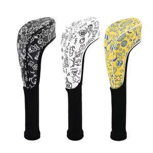 Factory Golf Club Headcovers Driver Printing PU Leather Golf Club Cover 135UT