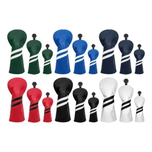 Factory Golf Headcovers Custom PU Leather Golf Cover Driver Embroidery Blank Golf Head Covers