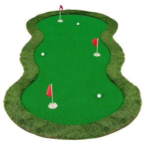 Factory Golf Putting Portable Large Size Artificial Turf Putting Green OEM Customized Golf Training Mat Set