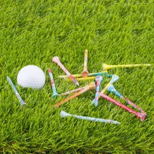 Factory High Quality Gift Wooden Durable Seat 83mm 70mm Colorful Natural Customized Golf Tees Essentials Golf Tees