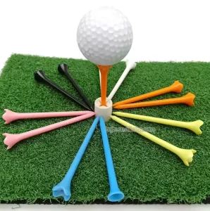 Factory High Quality Golf Tees Golf Supplies Custom Logo Printed Golf Plastic Tees