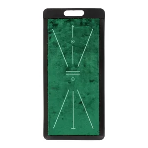 Factory High Quality Golf Training Aids Velvet Golf Hitting Mat Hidden Handle Replaceable Rubber Base Golf Swing Mat for Home