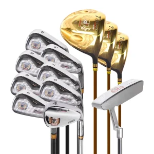 Factory High Quality Luxurious Golden Customized OEM Golf Gift Set Golf Complete Golf Set