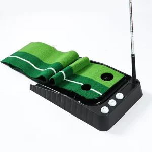 Factory High Quality Mini Golf Practice Training Aid Golf Putting Green Portable Practice Mat with Auto Ball Return Function