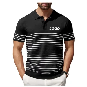 Factory Logo Lapel Collar Polo Shirt Golf Polo T Shirt Customized Casual Men