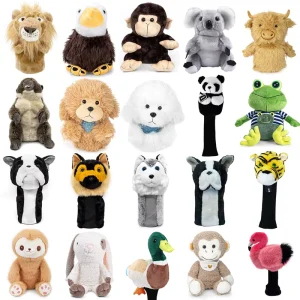 Factory-Made Plush Animal Polyester Fiber Golf Driver Headcover (CN Model Plush Wooden Rod Cover)