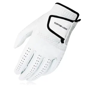 Factory New Arrival High Quality Breathable Hand Grips Golf Gloves Cabretta Leather Custom Personal Logo All Weather Men Women