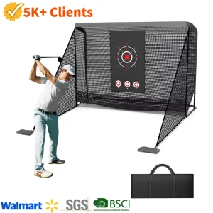 Factory New Design 10x7ft Heavy Duty Golf Cage Practice Hitting Net