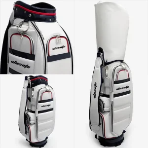 Factory ODM OEM Premium PU Multi Layer Partition Storage Waterproof Wear Resistant Shoulder Dual Use Custom Golf Bag
