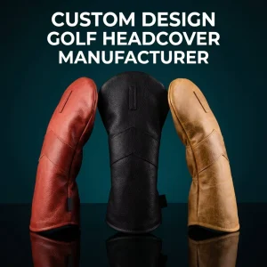 Factory OEM Design Quality Leather Embroidery Golf Driver Headcover Golf Mallet Blade Putter Head Cover with ISO9001