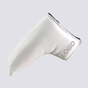 Factory OEM Golf Head Covers Putter Magnetic Embroidery PU Leather Golf Blade Putter Head Cover Custom Logo