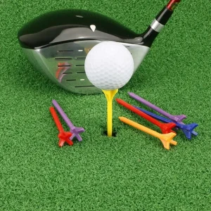 Factory OEM ODM Custom Printed Logo Professional Color-Matching Durable Shatter-Resistant 70mm 80mm Plastic Golf Tees