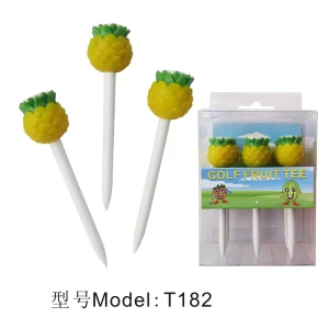 Factory Oem Customized 83mm Rubber Elastic Tee Low Resistance Fruit Shape Golf Tee