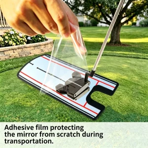 Factory Portable Custom Logo Acrylic Golf Putting Mirror Eye Line Alignment Training Aid Putting Trainer for Golfer Gifts