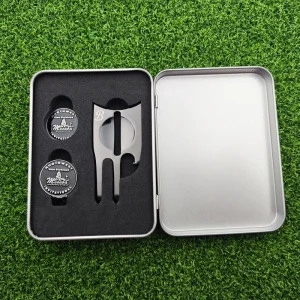Factory Portable Made in China Aluminium Alloy Silver Custom Golf Divot