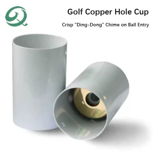 Factory Premium Custom Logo Golf Ding Dong Hole Cup Standard Size Practice Aid Putting Golf Resonant Copper Cup