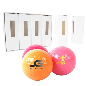 Factory Price Custom 42 Compression Tournament Golf Balls 3 Layer PU Cover White 332 Dimples 85 90% Elasticity Long Balls