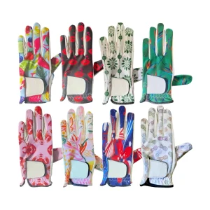 Factory Price Custom Cabretta Leather Golf Glove Left Hand Women’s Golf Gloves Printing Golf Gloves Custom