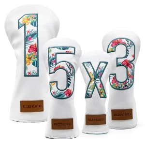 Factory Price Custom Golf Headcover Set PU Leather Golf Driver Headcover