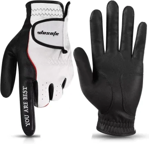 Factory Price Custom Premium Leather Excellent Grip Super Soft Breathable Durable Men Golf Glove