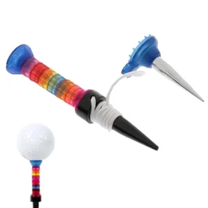Factory Price Durable Plastic Golf Tee Set Flexible Magnetic Golf Tee Golf Practice Training Aid Tool